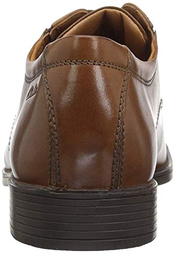 Clarks Tilden Plain Zapatos de cordones derby Hombre, Marrón (Dark Tan Lea), 41