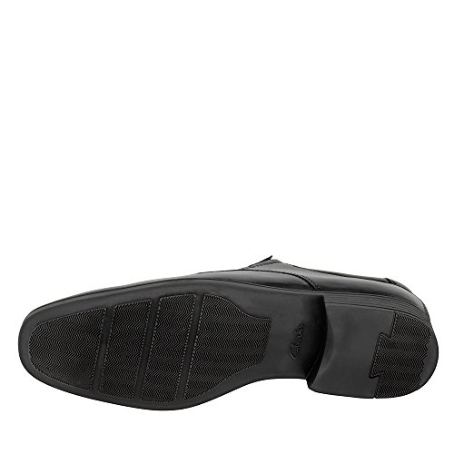 Clarks Tilden Walk, Zapatos de Cordones Derby, Negro (Black Leather-), 46 EU