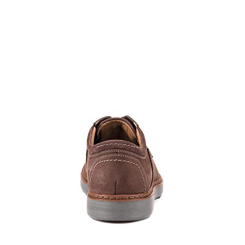 Clarks Un Geo Lace, Zapatos de Cordones Derby para Hombre, Marrón (Dark Brown Nubuck), 42.5 EU