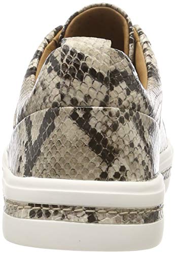 Clarks Un Maui Lace, Zapatillas para Mujer, Multicolor (Natural Snake Natural Snake), 39 EU