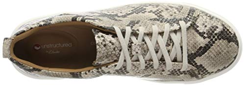 Clarks Un Maui Lace, Zapatillas para Mujer, Multicolor (Natural Snake Natural Snake), 39 EU