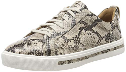 Clarks Un Maui Lace, Zapatillas para Mujer, Multicolor (Natural Snake Natural Snake), 39 EU