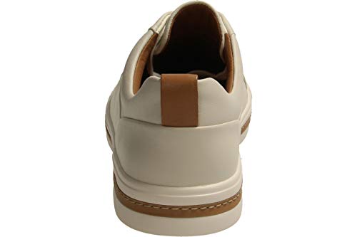 Clarks Un Maui Lace, Zapatos de Cordones Derby para Mujer, Blanco (White Leather-), 39 EU