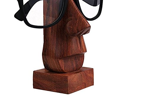 Classic Hand soporte de palisandro en forma de nariz, soporte para lentes, gafas, regalo especial para Viernes Santo