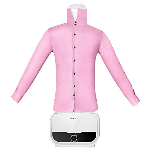 Clatronic HBB 3734 - Percha para Camisas, Blusas y Pantalones, función 2 en 1, Secado y Planchado en un Paso, Temporizador de 180 Minutos, 1200 W, Cuerpo de Globo de Talla única (XS-S-M-L-XL-XXL)