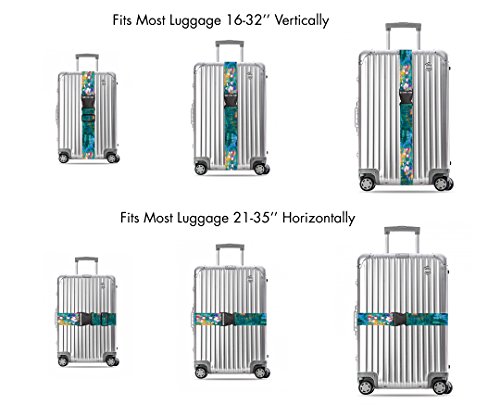 Claude Monet Water Lilies Vi Travel Maletero Correa Maleta Cinturón De Seguridad. Servicio Pesado y Ajustable. Debe Tener Accesorios de Viaje. 2 Correas de Equipaje y 2 Correas Añadir una Bolsa.