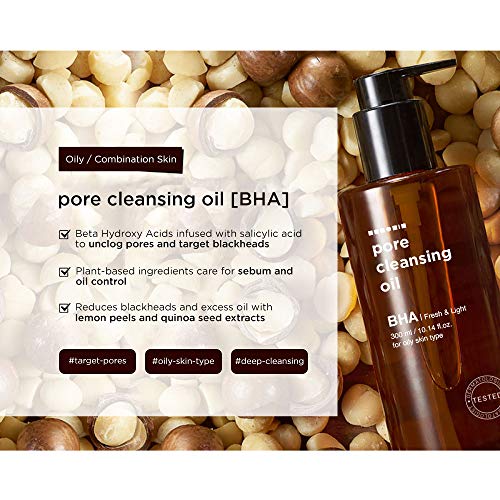 Cleansing oil & Blackhead BHA aceite limpiador puntos negros