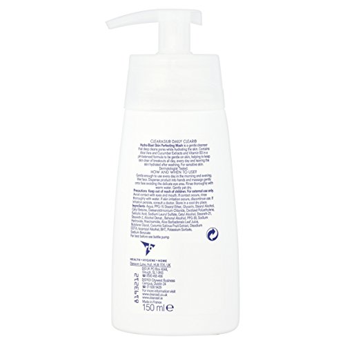 Clearasil Daily Clear Hydra Blast Skin Perfecting Wash New 150ml Sensitive