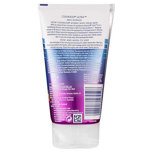 Clearasil Ultra 5 en 1 Exfoliante Exfoliante, 150 ml