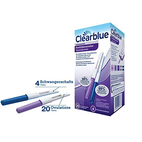 Clearblue - Set de monitor de fertilidad + varillas de prueba 20 + 4 (idioma español no garantizado)