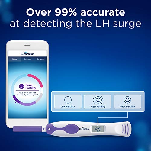 Clearblue Sistema de prueba de ovulación conectada, 25 pruebas, 25 unidades