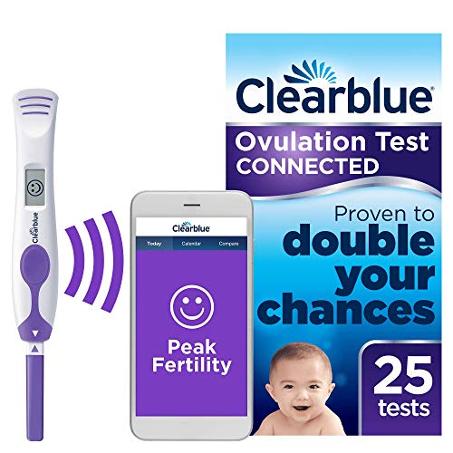 Clearblue Sistema de prueba de ovulación conectada, 25 pruebas, 25 unidades