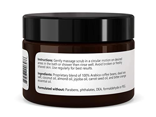 Clearly FIRM, Exfoliante para el Cuerpo con Café y Sal del Mar Muerto Reduce la Celulitis y las Estrías. 100% Café Arábica Orgánico y Aceites ricos en Antioxidantes que Desintoxican y Nutren la Piel