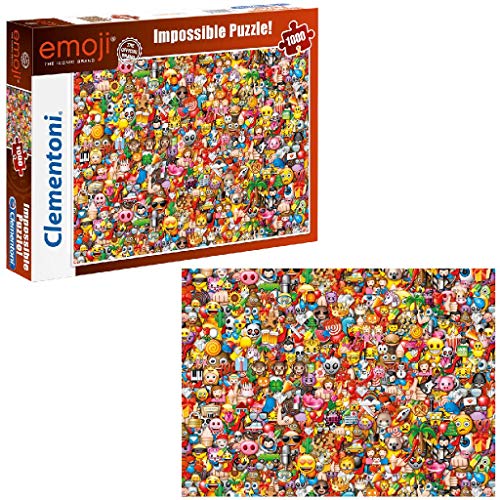 Clementoni-39388 Emoji Puzzle 1000 Piezas (39388)