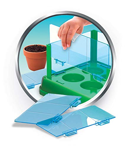 Clementoni 69490 Galileo Science - Mi primer invernadero, jardinera y semillas para pequeños jardineros y botánicos, juguete para niños a partir de 8 años