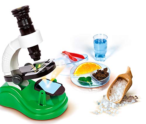 Clementoni 8005125590117 - Juguetes y Kits de Ciencia para niños (Varios, Microscopio, 8 año(s), Niño/niña, Multicolor, 350 mm)