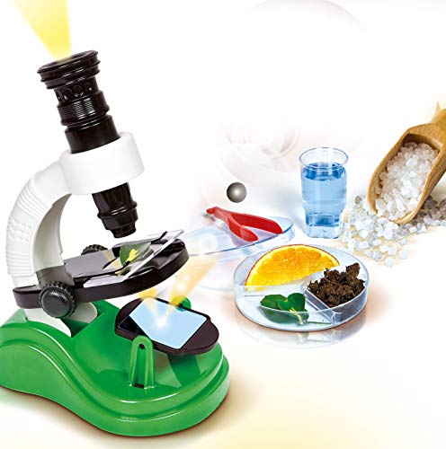 Clementoni 8005125590117 - Juguetes y Kits de Ciencia para niños (Varios, Microscopio, 8 año(s), Niño/niña, Multicolor, 350 mm)
