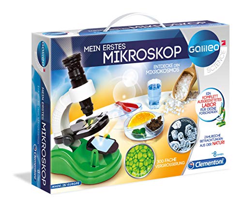 Clementoni 8005125590117 - Juguetes y Kits de Ciencia para niños (Varios, Microscopio, 8 año(s), Niño/niña, Multicolor, 350 mm)