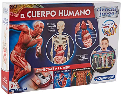 Clementoni-El Cuerpo Humano, Multicolor, Talla Única (550890)