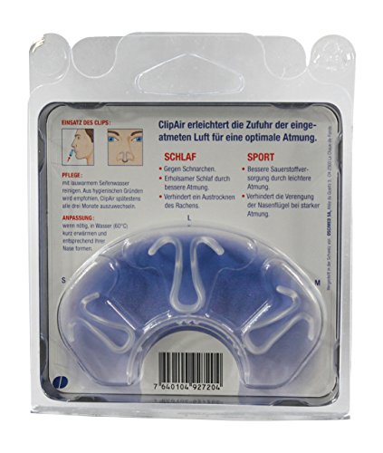 ClipAir® Sport - Dilatador nasal interno para deportistas - Mejor respiración en el deporte