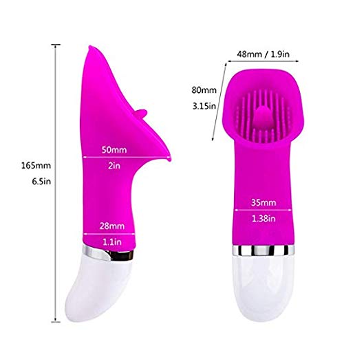 Clítoris Estimulación Chupar Sexo Oral Lamer Lengua Simulador C-litoral Punto G Estimulador C-lit Sucker Impermeable Inalámbrico Chupeteo de succión Estimulación Juguetes Vibrar Vibración Varita Adult