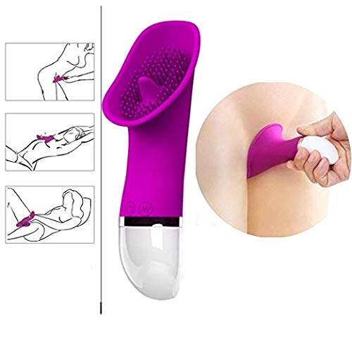 Clítoris Estimulación Chupar Sexo Oral Lamer Lengua Simulador C-litoral Punto G Estimulador C-lit Sucker Impermeable Inalámbrico Chupeteo de succión Estimulación Juguetes Vibrar Vibración Varita Adult