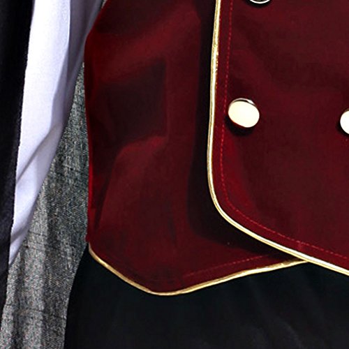 Cloudkids - Disfraz Vampiro para Niños Halloween Disfraces Twilight Vampiros Ropa Pantalones Capa Crepúsculo Regalo para Halloween Carnaval 4-6 Años