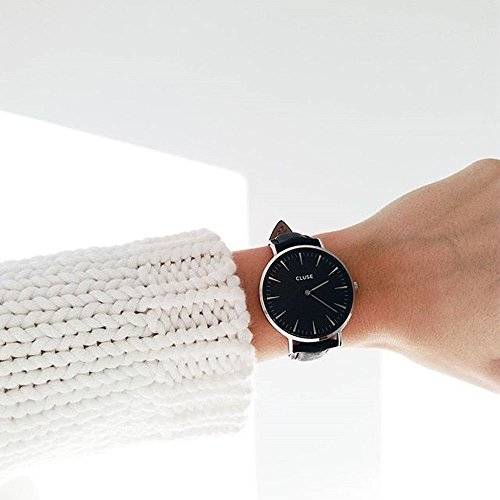 Cluse Reloj Analógico de Cuarzo para Mujer con Correa de Cuero – CL18201