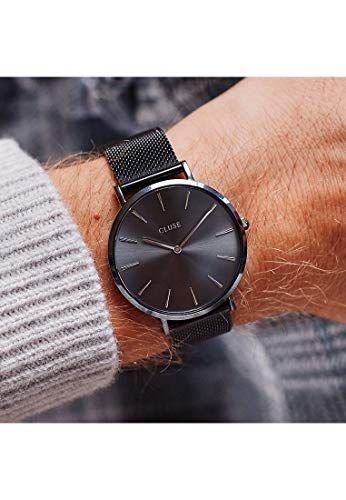 CLUSE Reloj Analógico para Mujer de Cuarzo con Correa en Acero Inoxidable CLG015
