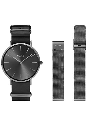 CLUSE Reloj Analógico para Mujer de Cuarzo con Correa en Acero Inoxidable CLG015