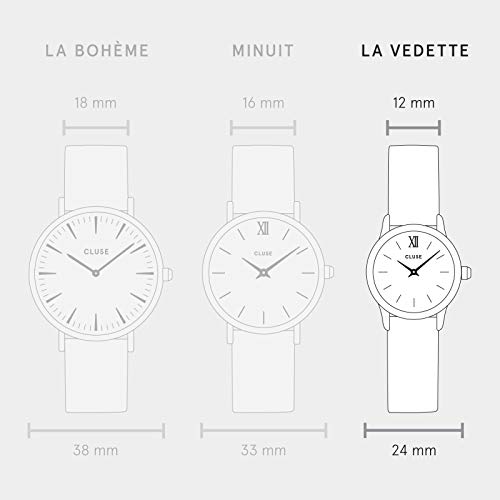 CLUSE Reloj Analógico para Mujer de Cuarzo con Correa en Cuero CL50014