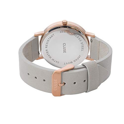 Cluse Reloj Digital de Cuarzo Unisex con Correa de Cuero – CL40005