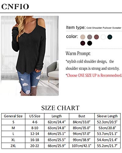 CNFIO Jersey Punto Mujer Invierno Cuello Redondo Jerseys Camiseta Manga Larga Sueter Mujer Suelto Jerseys Basico Casual Sudadera