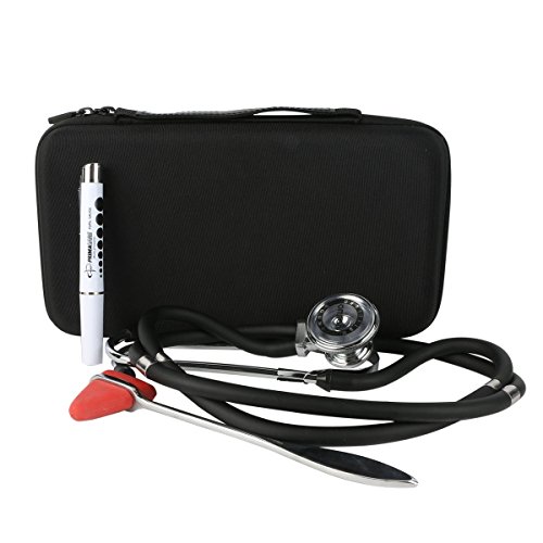 co2CREA Almacenamiento Viajar que Lleva Caja Bolsa Fundas para 3M_Littmann Classic II III S.E./ Select/Silverline 154006/MDF Acoustica Deluxe/Merlin Medical Estetoscopio