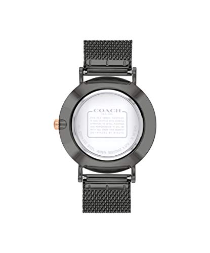 Coach Reloj de Pulsera de Malla de Acero IP Perry para Mujer Gris 14503127