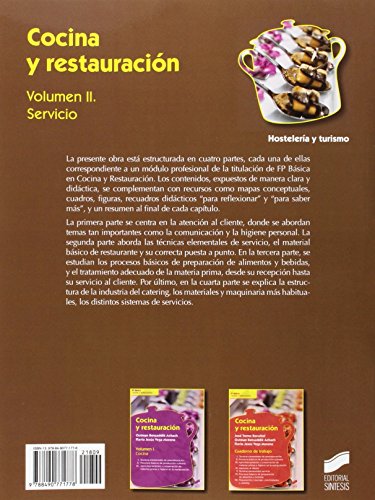 Cocina y restauración. Volumen II: Servicio: 9 (Hostelería y Turismo)