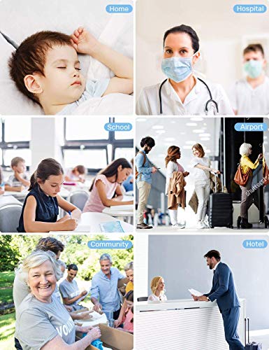 CocoBear Termómetro digital para bebés, termómetro sin contacto, termómetro infrarrojo, termómetro para la frente, termómetro para niños y adultos, medición precisa Tiempo de medición de 1 segundo