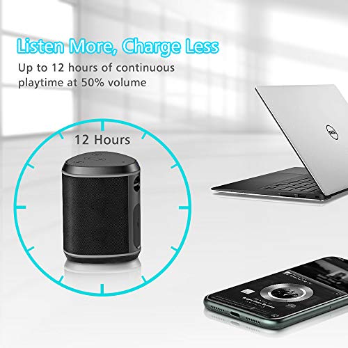 Cocoda Altavoces Bluetooth Portatiles, Mini Altavoz Inalambricos con Sonido Estéreo, Graves Enriquecidos, 18m Bluetooth Distancia, Micrófono Incorporado, Tarjeta TF/Aux Compatible, IPX6 para Exterior