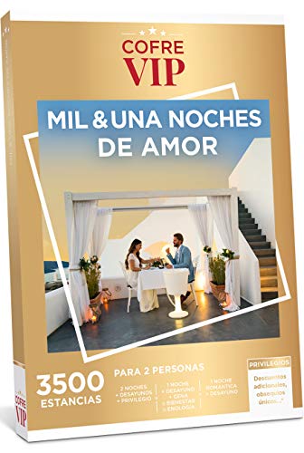 CofreVIP Caja Regalo MIL & UNA Noches DE Amor 3.500 estancias a Elegir en España y Europa para Dos Personas.