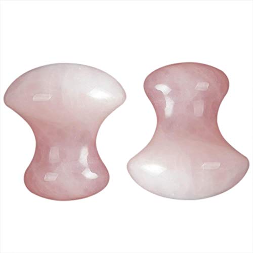 Coil.c 2pcs Piedras para Masaje, Facial Masaje Piedra Masajeador Anti Aging Belleza Natural Dispositivo Herramienta Piedras Masaje, Eliminar Arrugas Faciales Y del Cuello