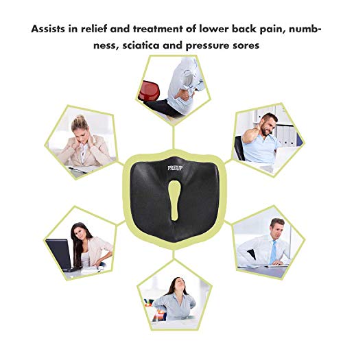 Cojin coxis, Cojines para Espalderas y Sillas, Cojin Ortopédico de Espuma de Memoria con Antideslizante y Ergonomicos para Aliviar Dolor de Espalda y Corrigir la Postura, Facil de Desmontar y Limpiar