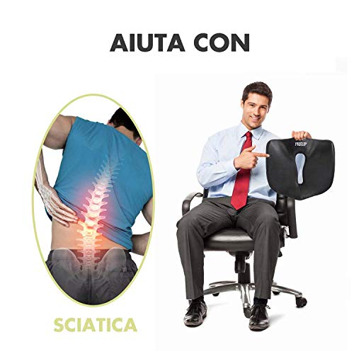 Cojin coxis, Cojines para Espalderas y Sillas, Cojin Ortopédico de Espuma de Memoria con Antideslizante y Ergonomicos para Aliviar Dolor de Espalda y Corrigir la Postura, Facil de Desmontar y Limpiar