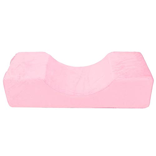 Cojín para extensiones de pestañas Injerto de pestañas Almohadillas suaves Cojín cómodo para maquillaje Pestañas Almohada de cuello para injerto de cabello(Rosado)