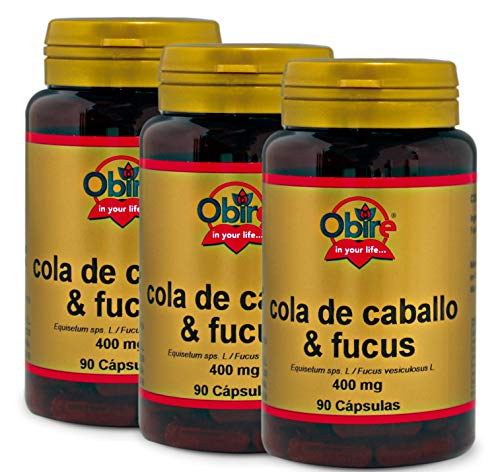 Cola de caballo + fucus 400 mg. 90 capsulas (Pack 3 unid.)