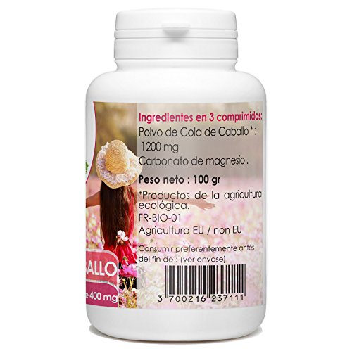 Cola de Caballo Orgánico - 400mg - 200 comprimidos