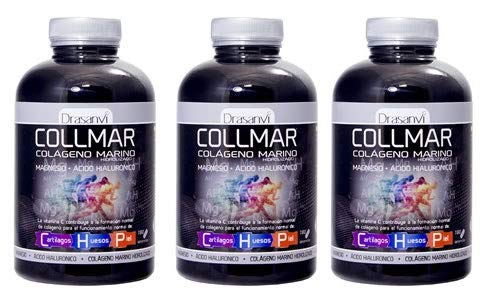 Colágeno marino Drasanvi Colmar hidrolizado con magnesio, ácido hialurónico y vitamina C - 180 comprimidos (pack 3 u.)