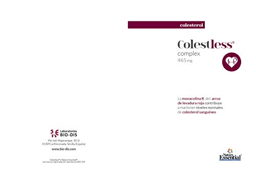 Colestless® complex con levadura roja de arroz, cardo mariano, Q-10, fitoesteroles, vitaminas B-2 y B-6 – 30 Cápsulas vegetales.