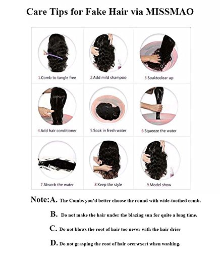 Coleta Postiza de Pelo Sintético Liso con Clips 24" de Largo y 120 g de Peso Extensión Recta del Pelo de Cola de Caballo