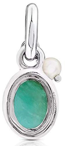 Colgante TOUS Tiny de plata de primera ley con cuarzo con dumortierita y rubí, 0,9 cm