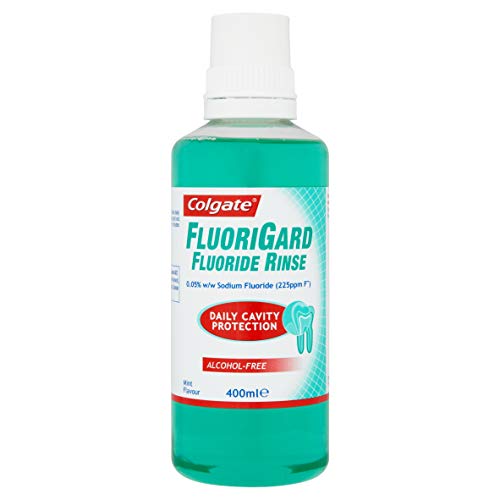 Colgate - Enjuague bucal 400ml sin alcohol Fluorigard